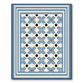 Classic Blue Medallion Border Rug