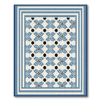 Classic Blue Medallion Border Rug