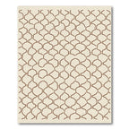 Brown Organic Chain Link Rug
