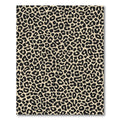 Classic Black Spotted Beige Leopard Rug