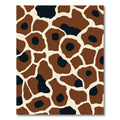 Brown Black Animal Spots Rug