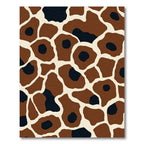 Brown Black Animal Spots Rug