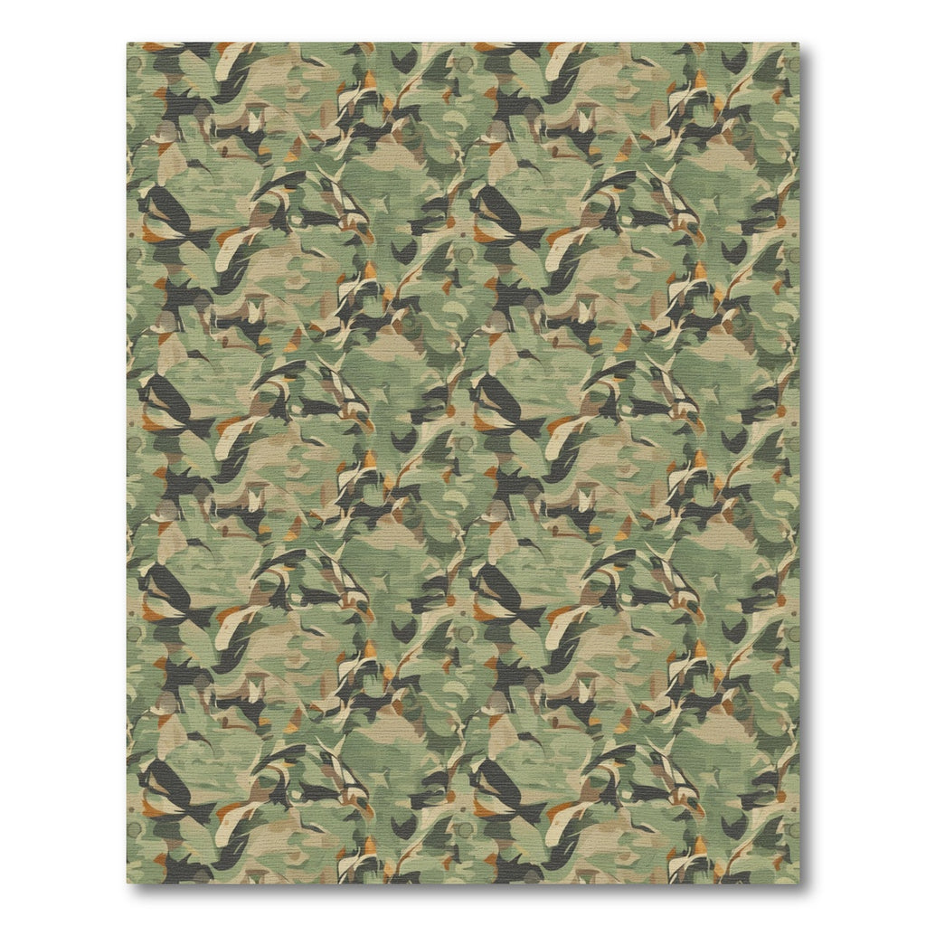 Urban Woodland Camouflage Blend Rug