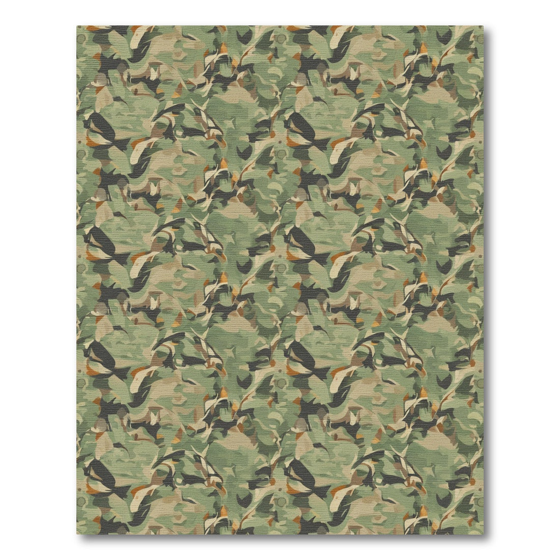 Urban Woodland Camouflage Blend Rug