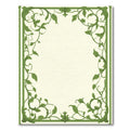 Green Vine Embrace Floral Border Rug