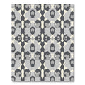 Gray Beige Abstract Organic Camo Rug
