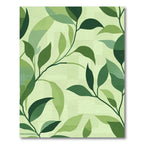 Shaded Green Leafy Branches Rug