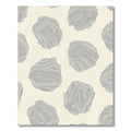 Gray Abstract Pebble Swirl Rug