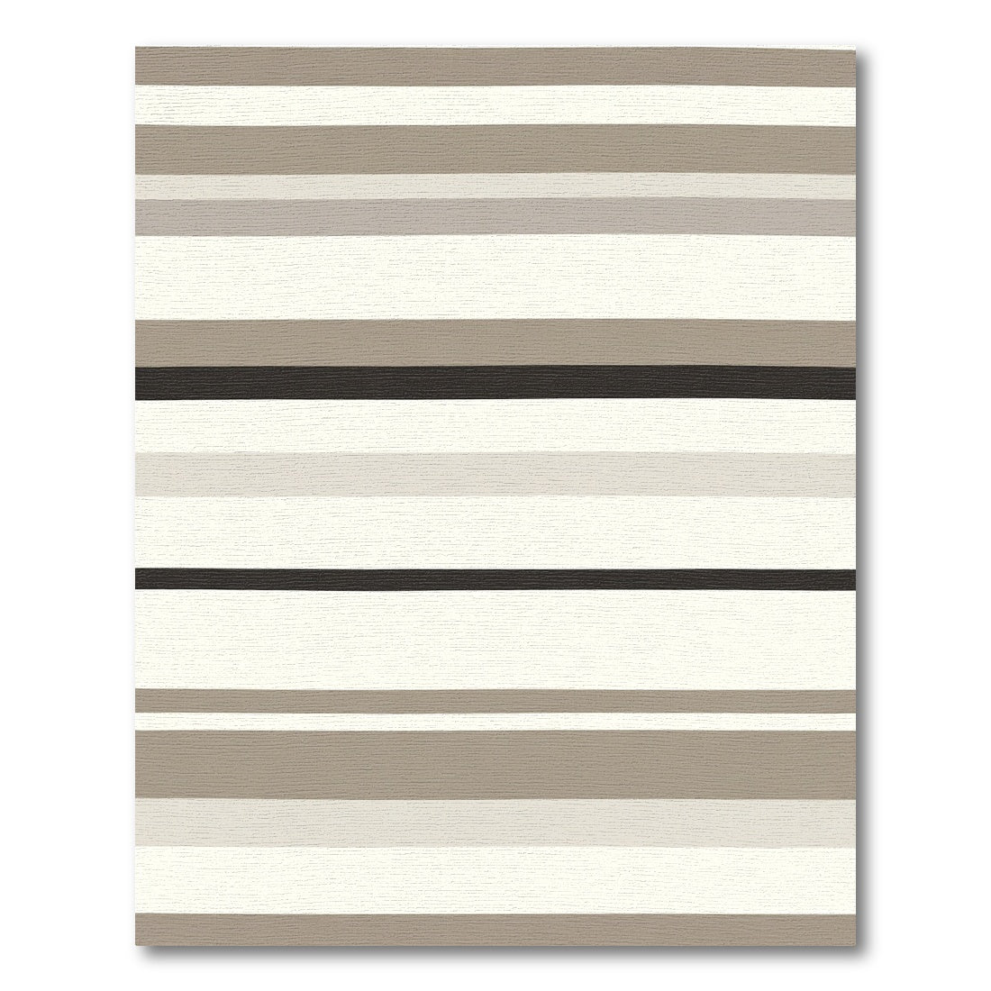 Neutral Tone Horizontal Stripe Rug