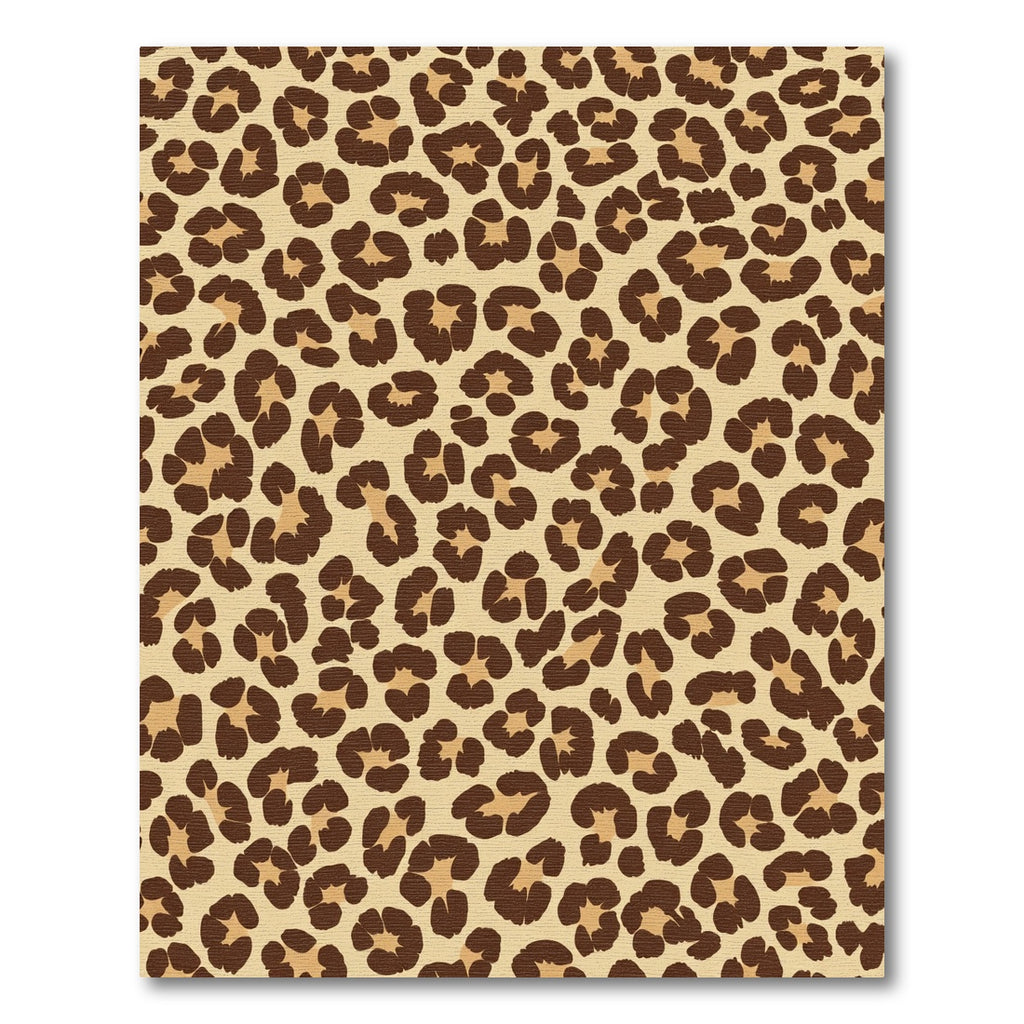 Classic Brown Leopard Spot Rug
