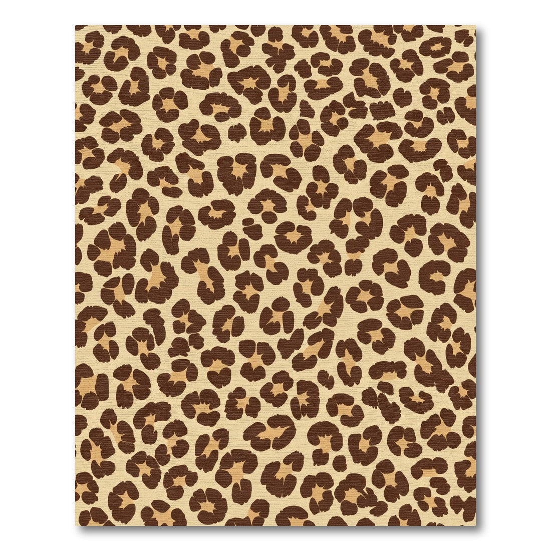 Classic Brown Leopard Spot Rug
