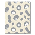 Blotchy Gray Ivory Amoeba Pattern Rug