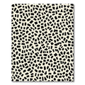 Organic Black Ivory Pebble Scatter Rug