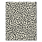 Organic Black Ivory Pebble Scatter Rug