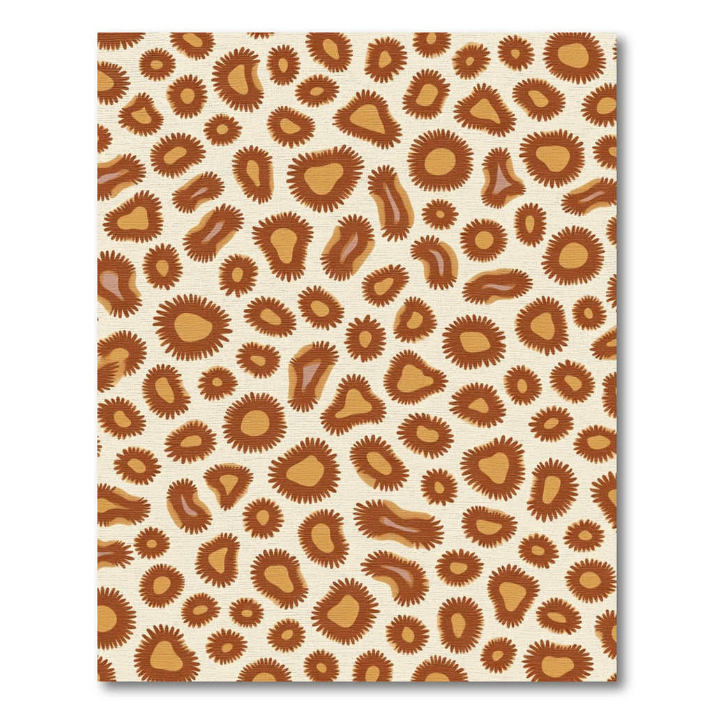 Brown Leopard Spots Repeating Graphic Rug