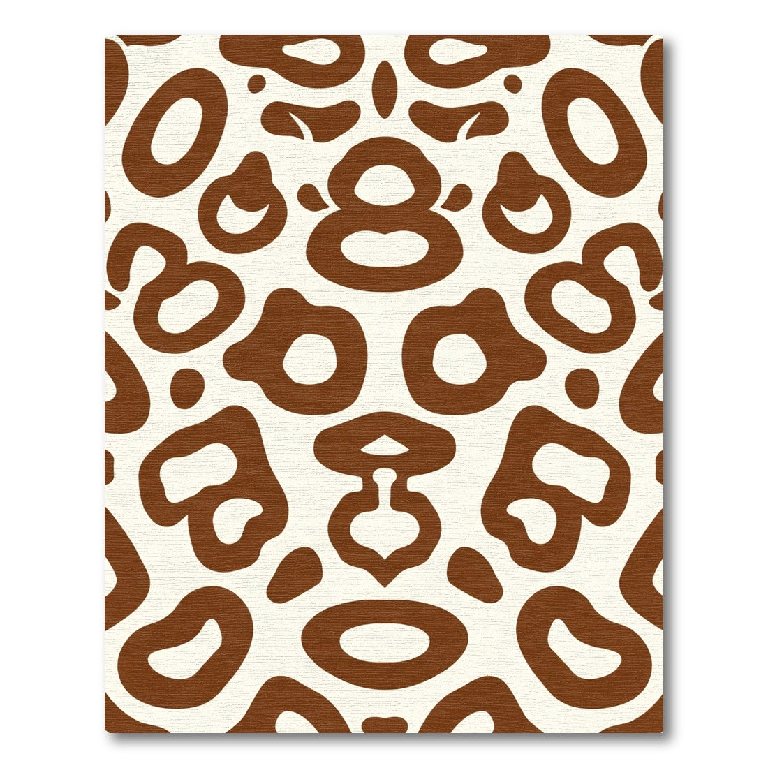 Brown Beige Organic Spot Rug