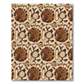Tan Earthy Bloom Abstract Arrangement Rug