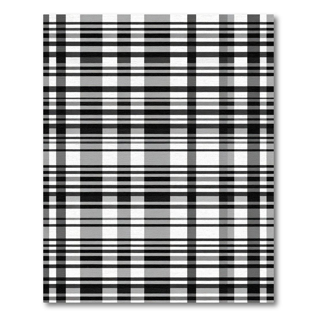 Monochrome Intersecting Line Composition Rug
