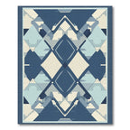 Geometric Diamond Mid Century Rug