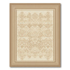 Earthy Beige Geometric All-Over Rug