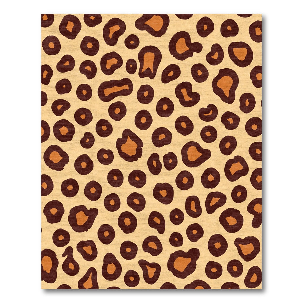 Golden Brown Leopard Spots Rug