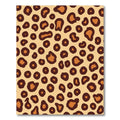 Golden Brown Leopard Spots Rug