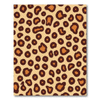 Golden Brown Leopard Spots Rug
