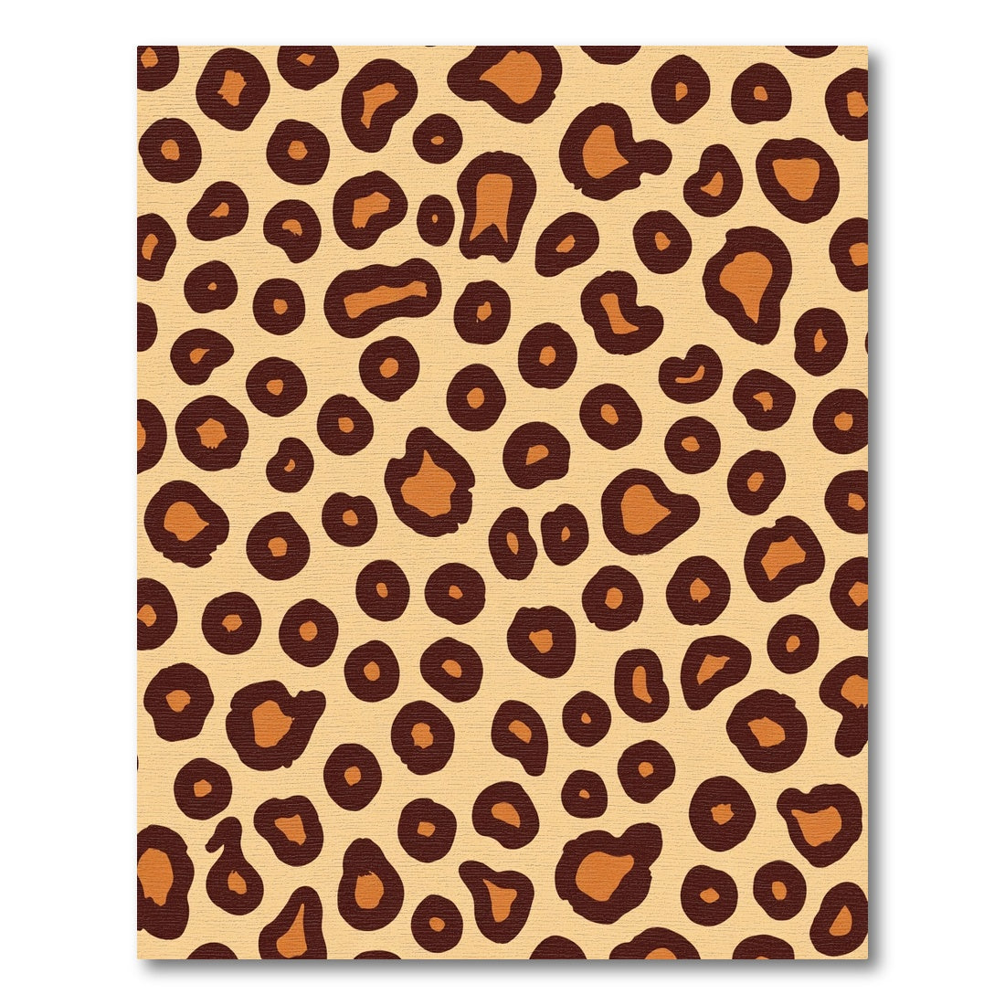 Golden Brown Leopard Spots Rug