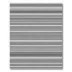 Black White Thin Stripe Rug