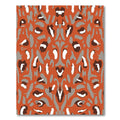 Amber Abstract Leopard Spots Rug