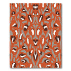 Amber Abstract Leopard Spots Rug