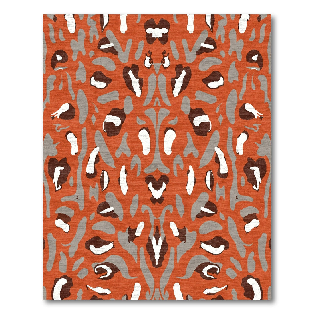 Amber Abstract Leopard Spots Rug