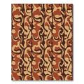 Earthy Camo Organic Fluid Shapes Rug