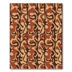 Earthy Camo Organic Fluid Shapes Rug