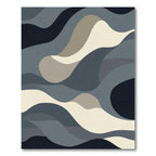 Modern Abstract Dune Waves Rug