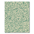 Sage Green Leafy Vine Swirls Rug
