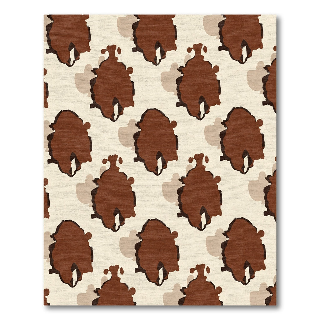 Brown Mottle Spotty Organic Rug