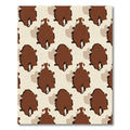 Brown Mottle Spotty Organic Rug
