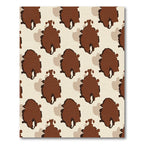 Brown Mottle Spotty Organic Rug