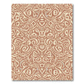 Earthy Tones Symmetrical Swirl Medallion Rug
