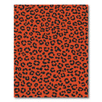 Bold Orange Cheetah Spot Rug