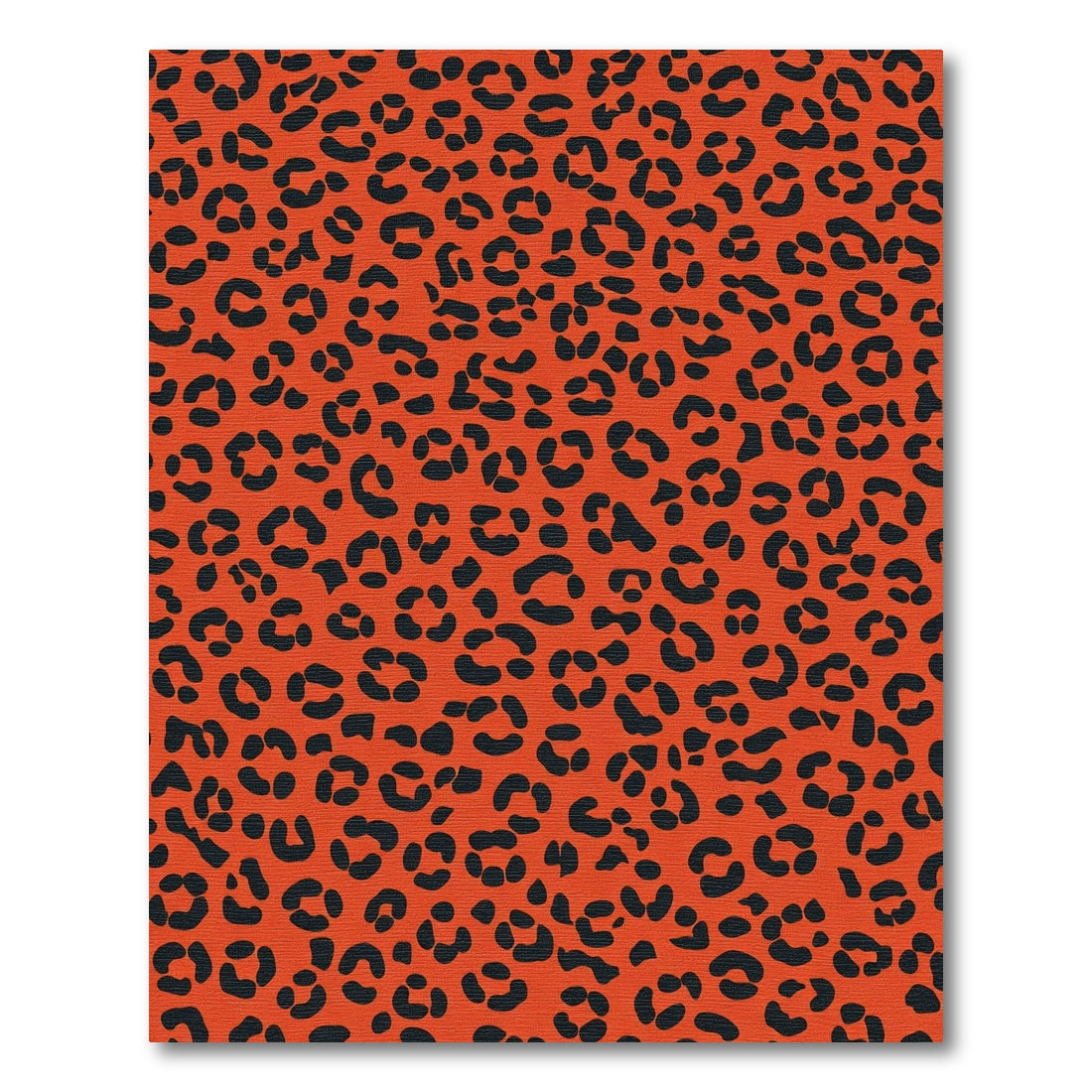 Bold Orange Cheetah Spot Rug