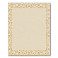 Cream Tonal Abstract Border Rug