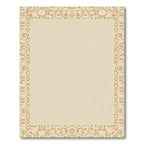 Cream Tonal Abstract Border Rug