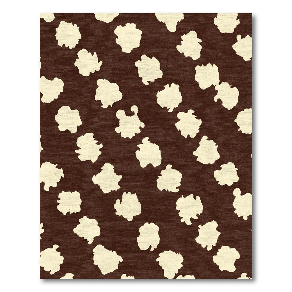 Brown Cream Animal Spot Rug
