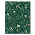 Emerald Garden Butterfly Floral Rug