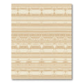 Muted Gold Geometric Stripe Rug