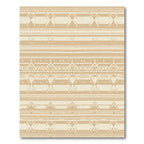 Muted Gold Geometric Stripe Rug