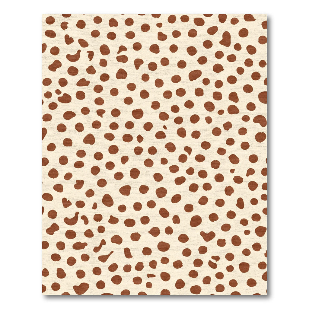 Cream Brown Spotted Texture Rug