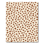 Cream Brown Spotted Texture Rug